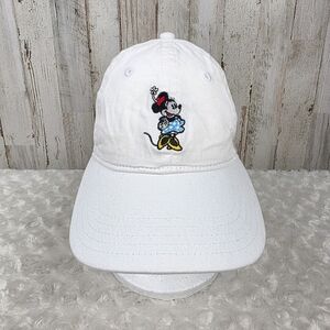 Disney White Minnie Mouse Velcro Baseball Cap OSFA